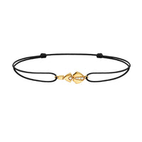 Bracelet cordon Python diamants