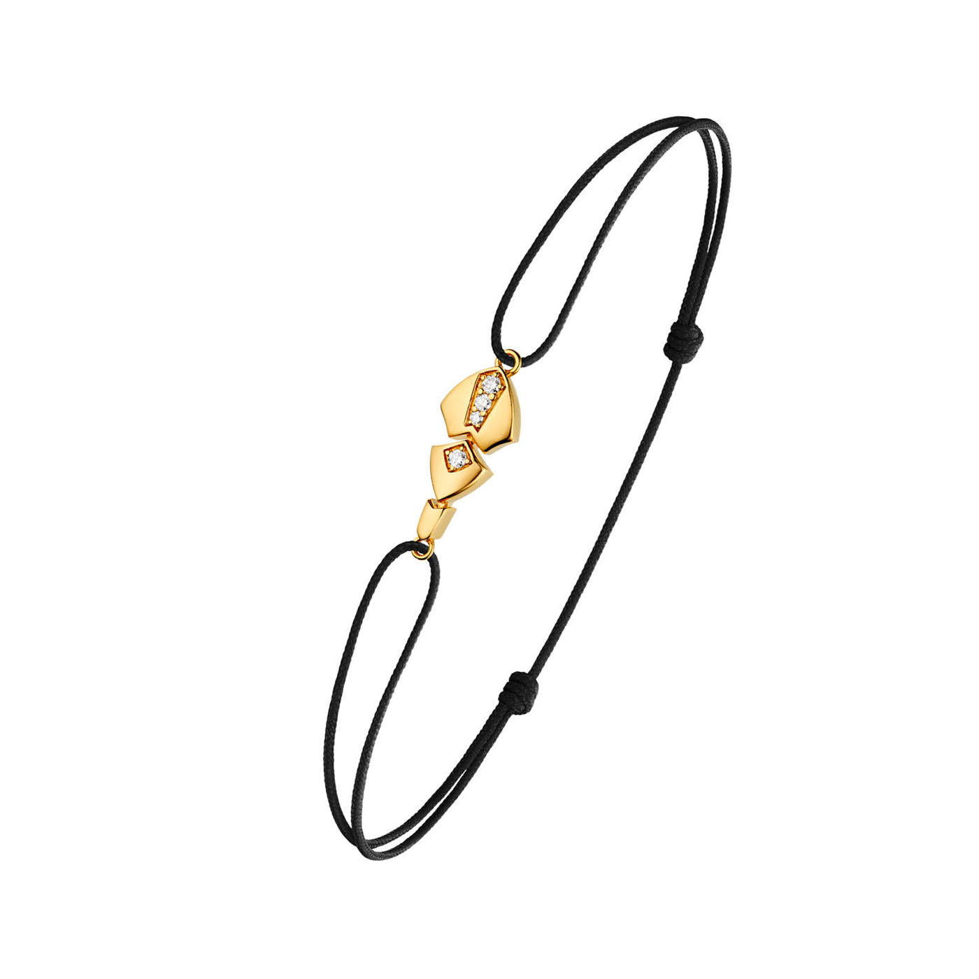 Bracelet cordon Python diamants