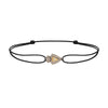 Bracelet cordon Python diamant