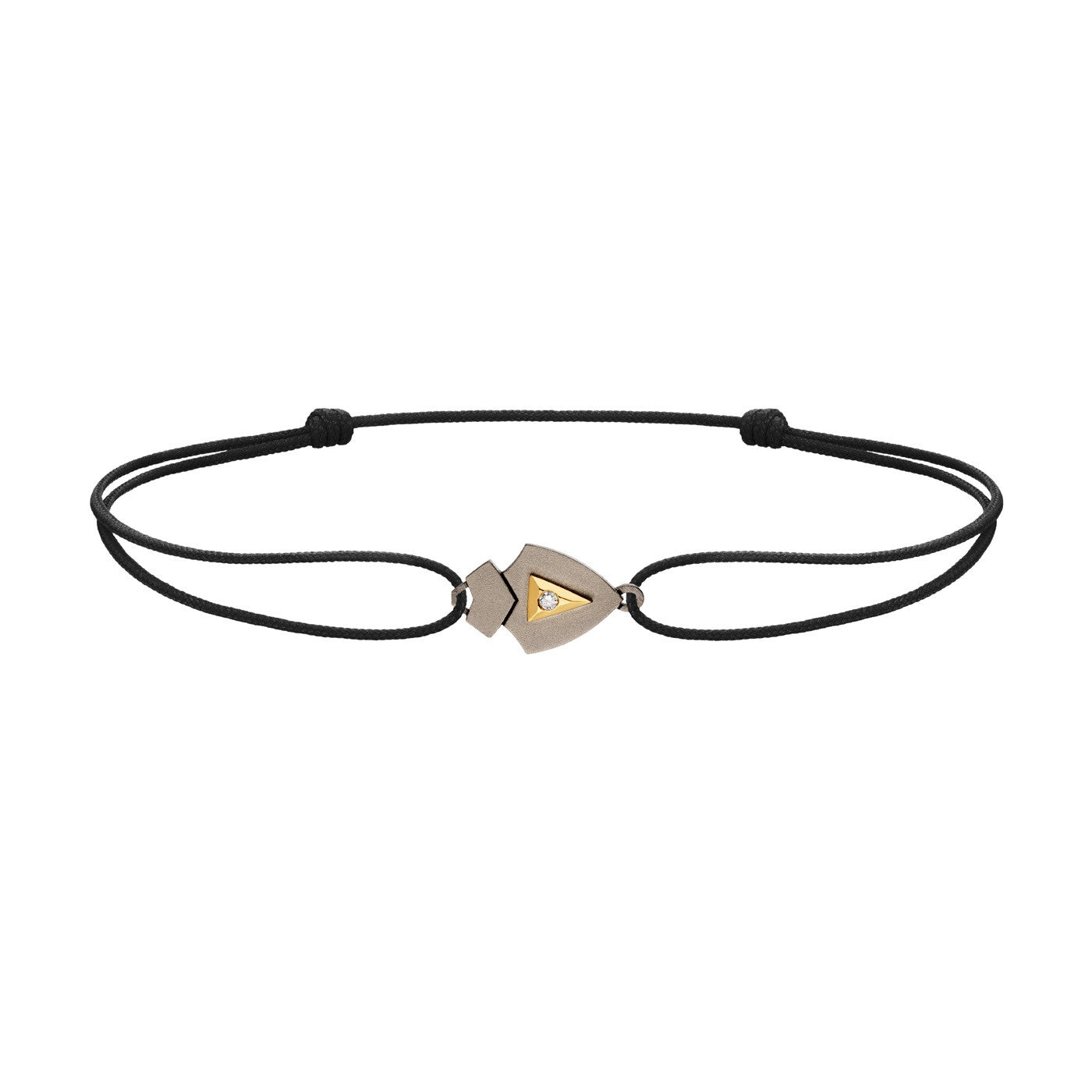 Bracelet cordon Python diamant