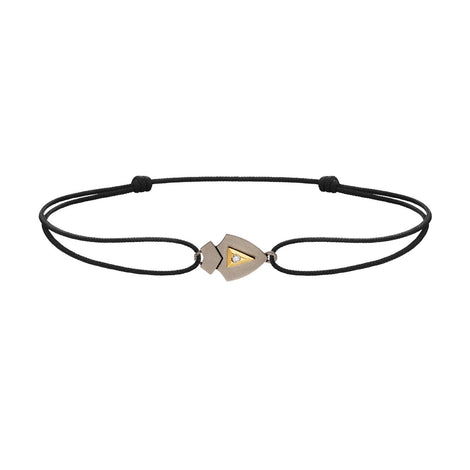 Bracelet cordon Python diamant