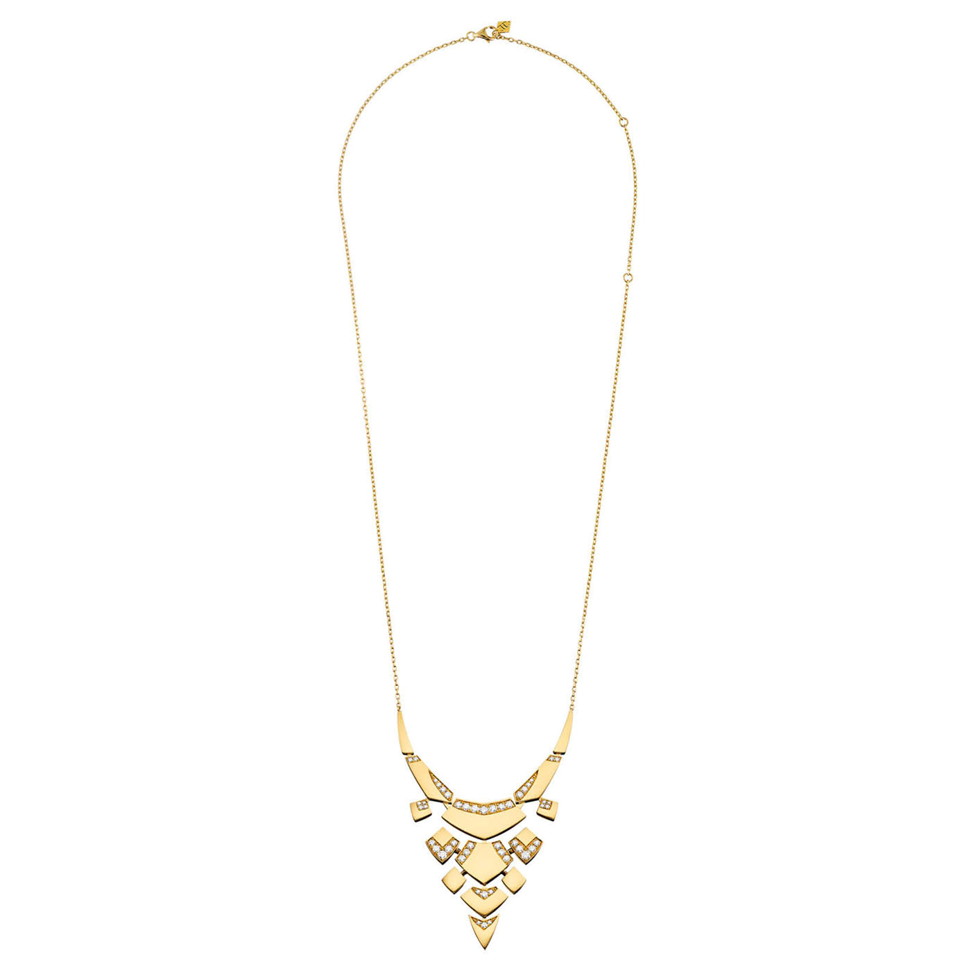 Collier Python diamants