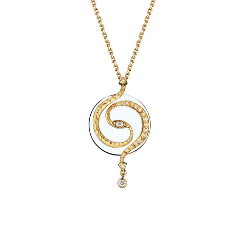 Talisman Necklace Rock Crystal & Diamonds – Reborn