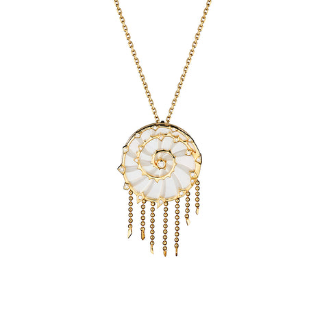 Talisman Necklace Mother-of-Pearl & Diamonds – Harmony