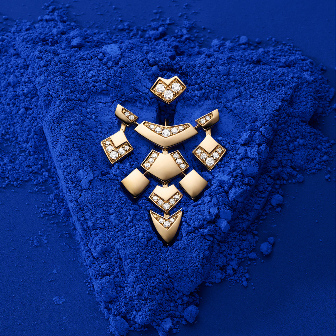 Boucle d'oreille Python diamants