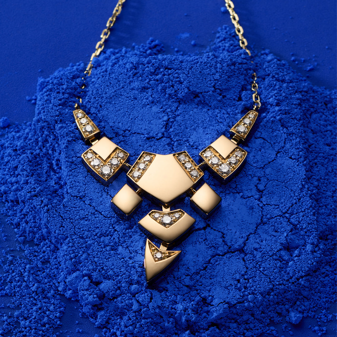 Collier Python diamants