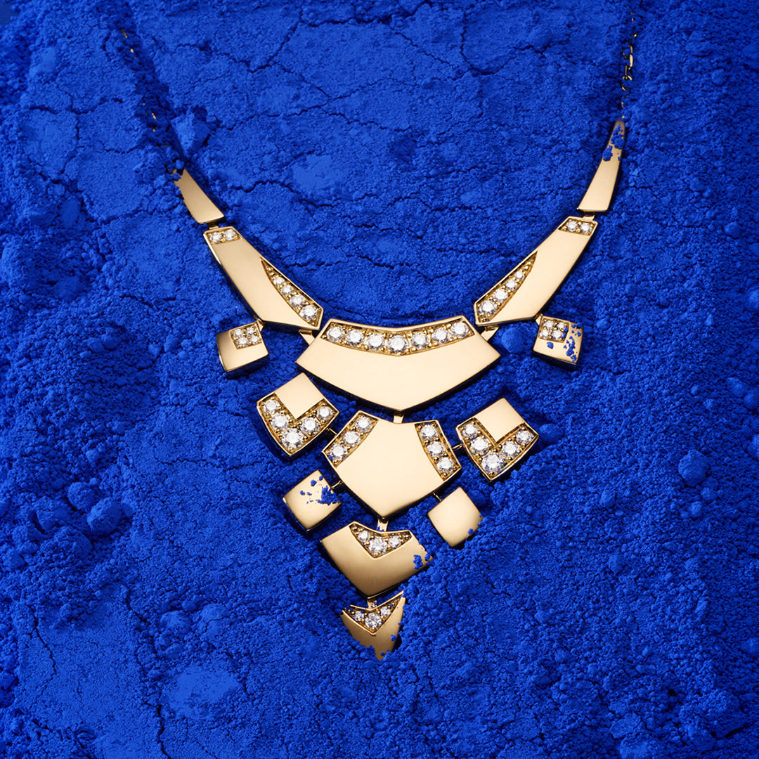 Collier Python diamants