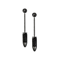 Boucles d'oreilles Bang Bang diamants noirs