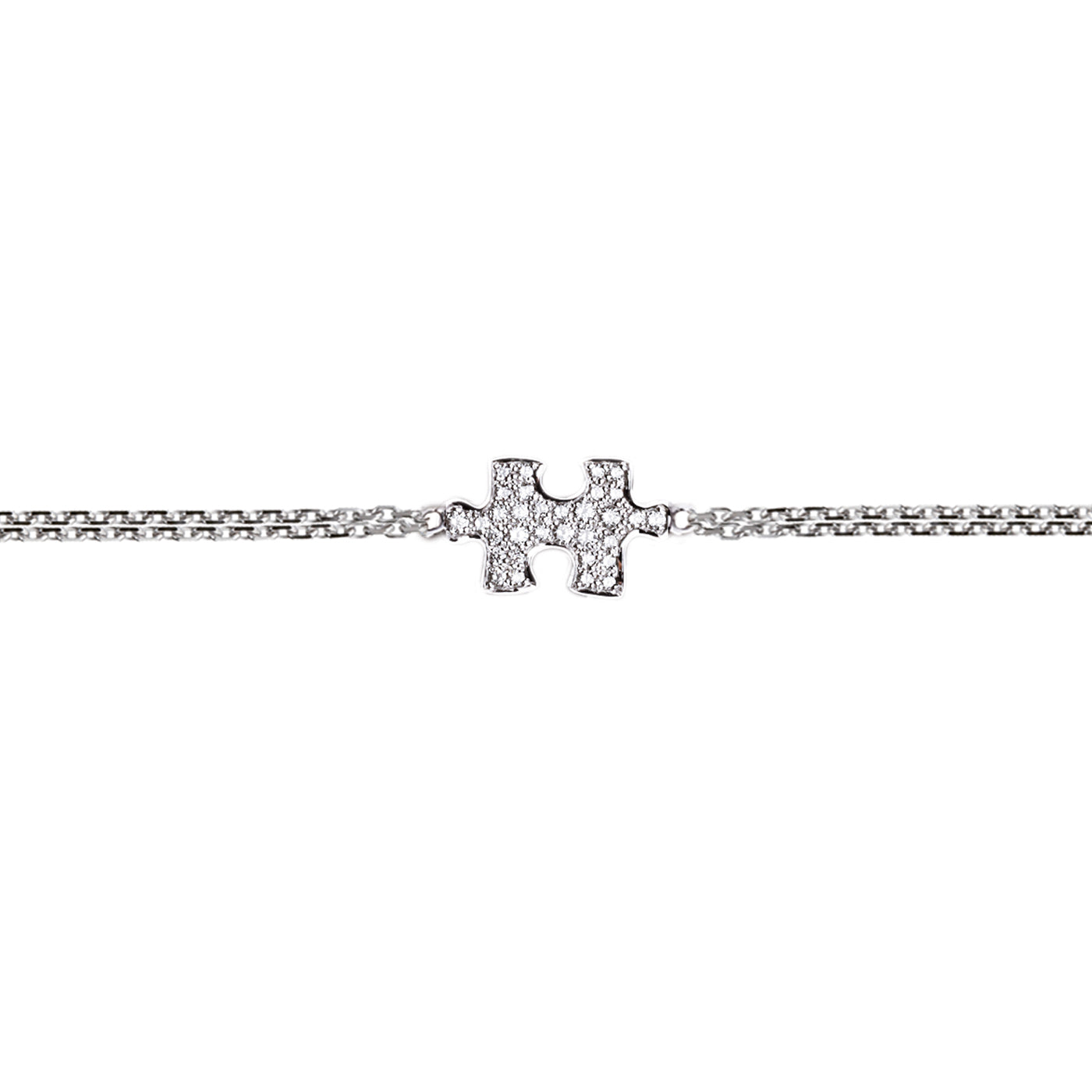 Bracelet chaîne Puzzle diamants