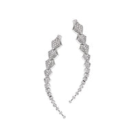 Boucles d'oreilles Python diamants