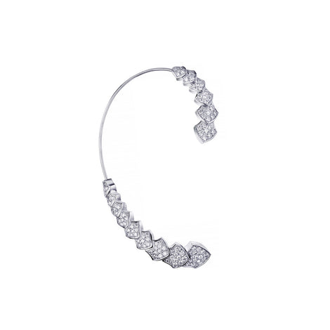 Python diamond earcuff earring