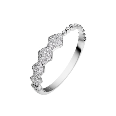 Bracelet jonc Python diamants