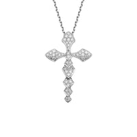 Python diamond M necklace