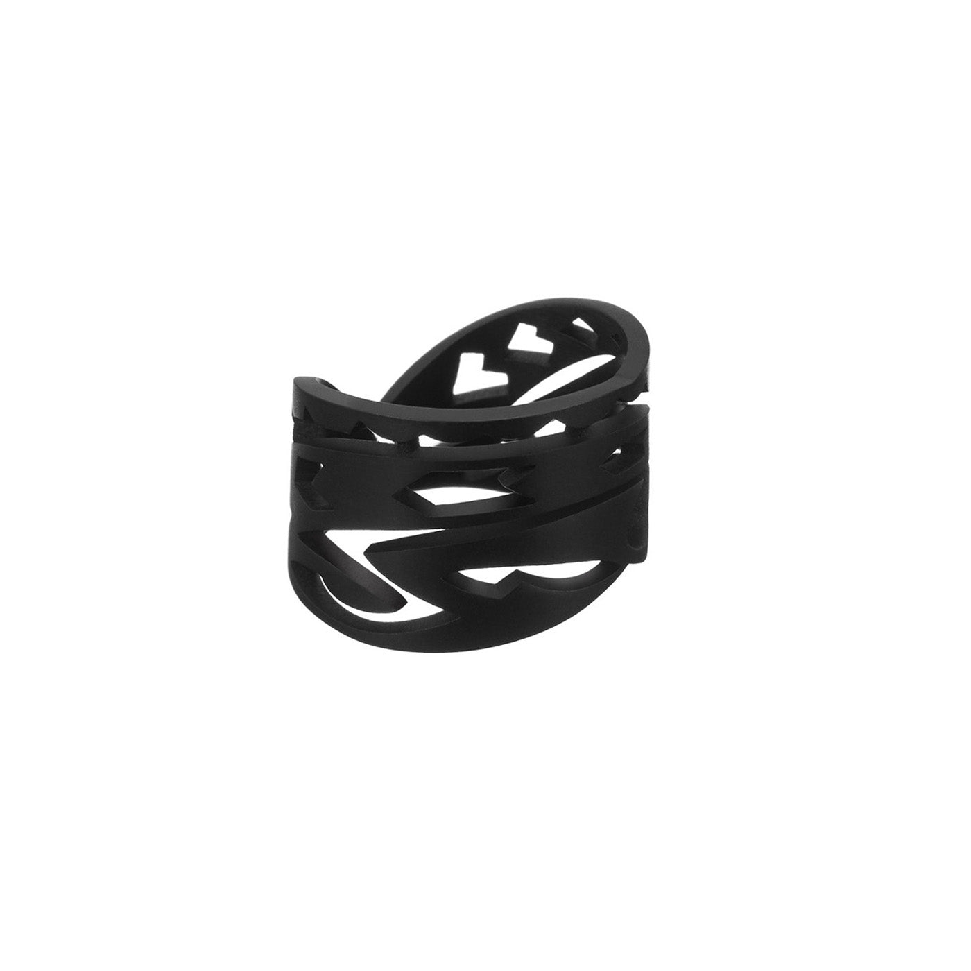 Bague discount titane noir