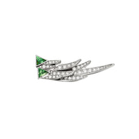 Spread your Wings tsavorite diamond earring