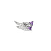 Spread your Wings amethyst diamond earring