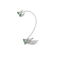 Spread your Wings tsavorite diamond earring