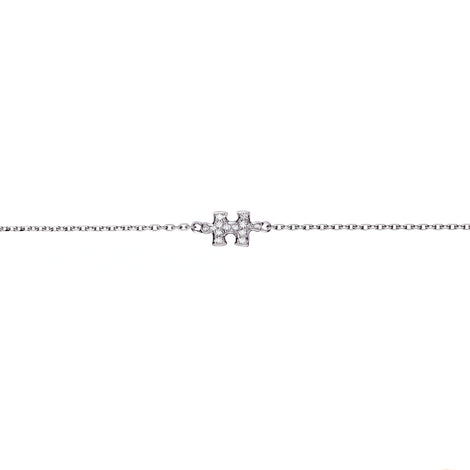 Bracelet chaîne Mini Puzzle diamants